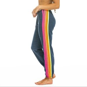 WOMEN'S 5 STRIPE SWEATPANTS AVATIOR NATION XL